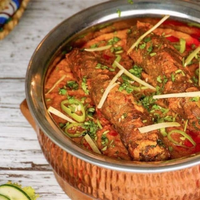 Chicken Seekh Kaboob Masala.