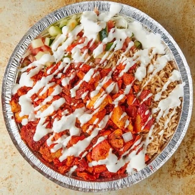 Combo (Lamb & Chicken) Over Rice.